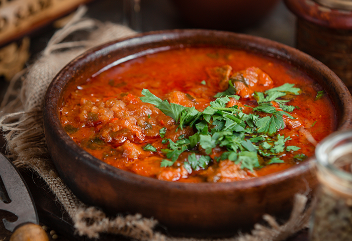 meat casserole with hot sauce